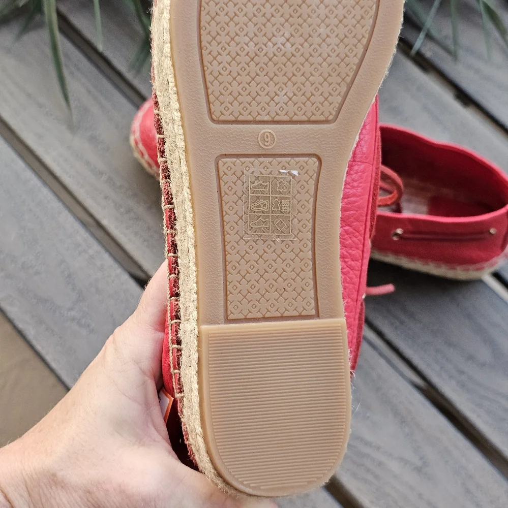 New Tory Burch red leather loafers - Picture 5 of 8